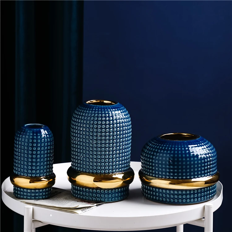 Nordic style handmade ceramic flower vase modern home wedding tabletop decoration ceramic vases for decor