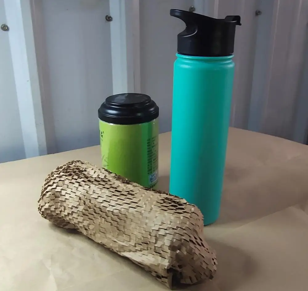 honeycomb wrap paper run by manual or automatic dispenser