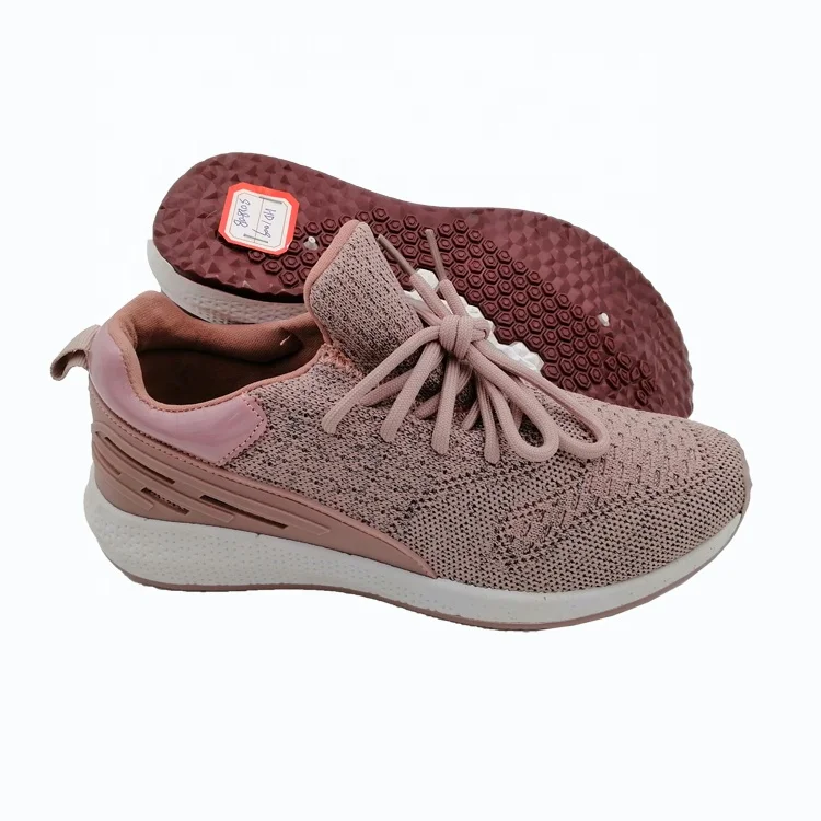 
custom flat shoes casual women knit sport sneakers black 