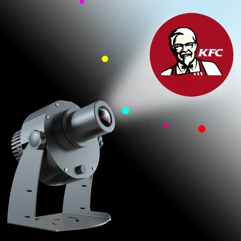 30w led customized logo projector ip65 outdoor advertising gobo projector for restaurant store shop