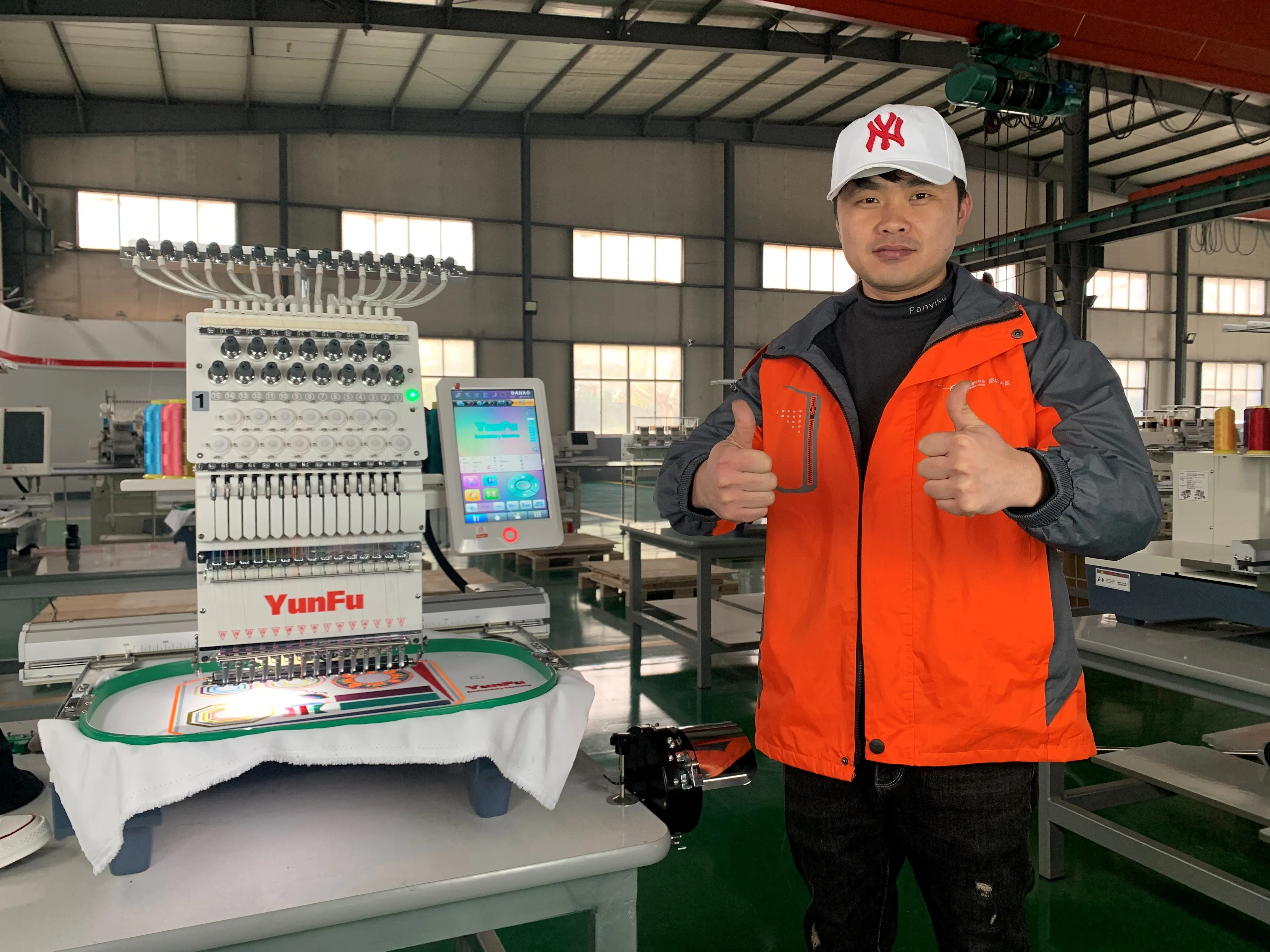 Doorstep Delivery For New Original YunFu 12-15 Needle Embroidery Machine