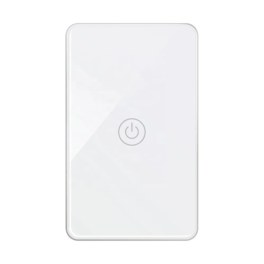 Lerlink 30A 6600W US Standard Tuya Smart ZigBee Switch Glass Panel with Aluminum Frame for Water Heater Boiler AC
