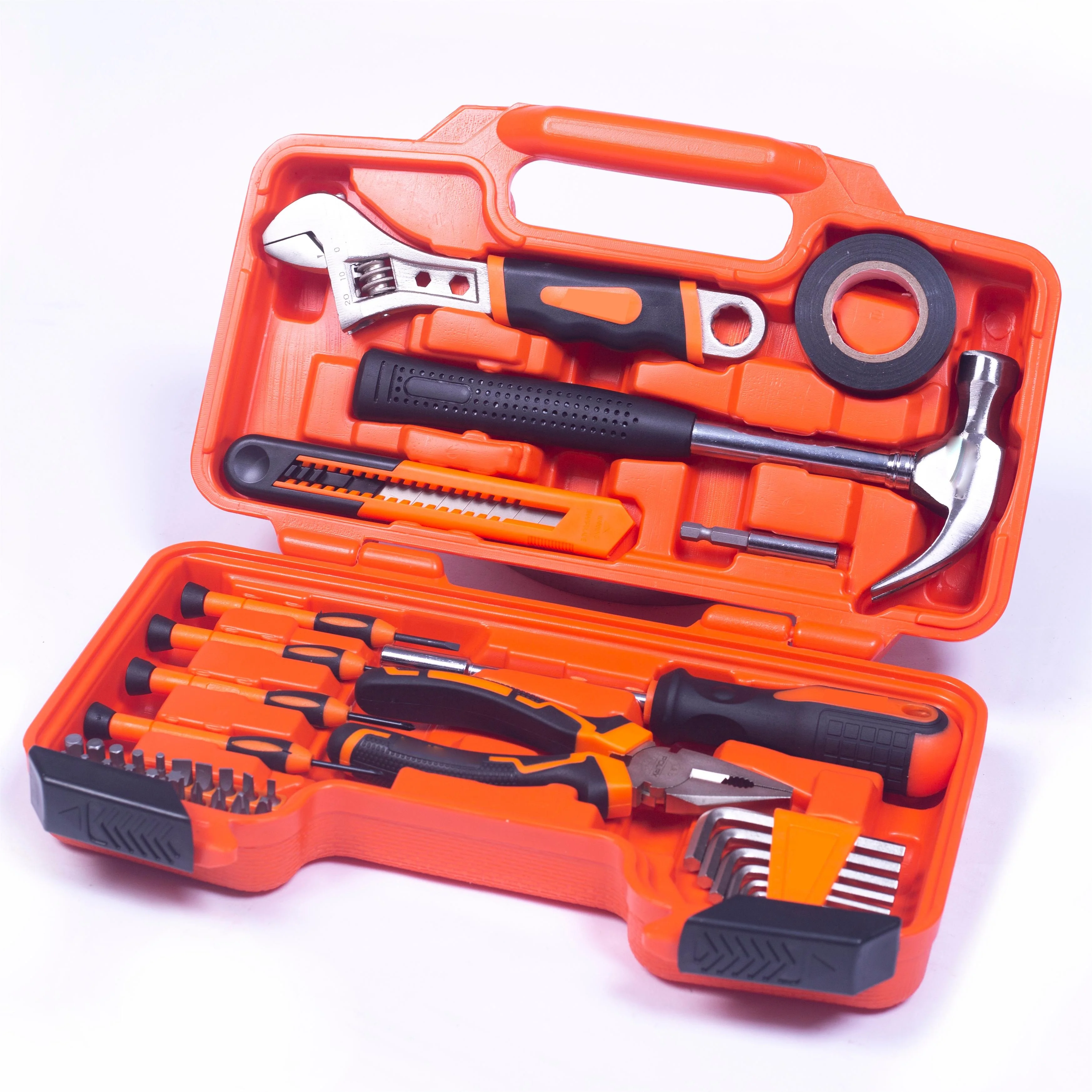 High cost-effective great quality practical carbon steel 39 pcs orange household tool kit