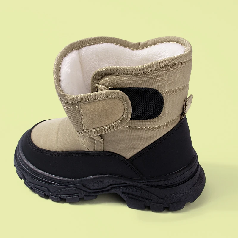 Wholesale Customize High Quality Unisex Big Kids  Anti-Slippery  Outdoor Winter Snow Boots  Platform Plush Waterproof Boots