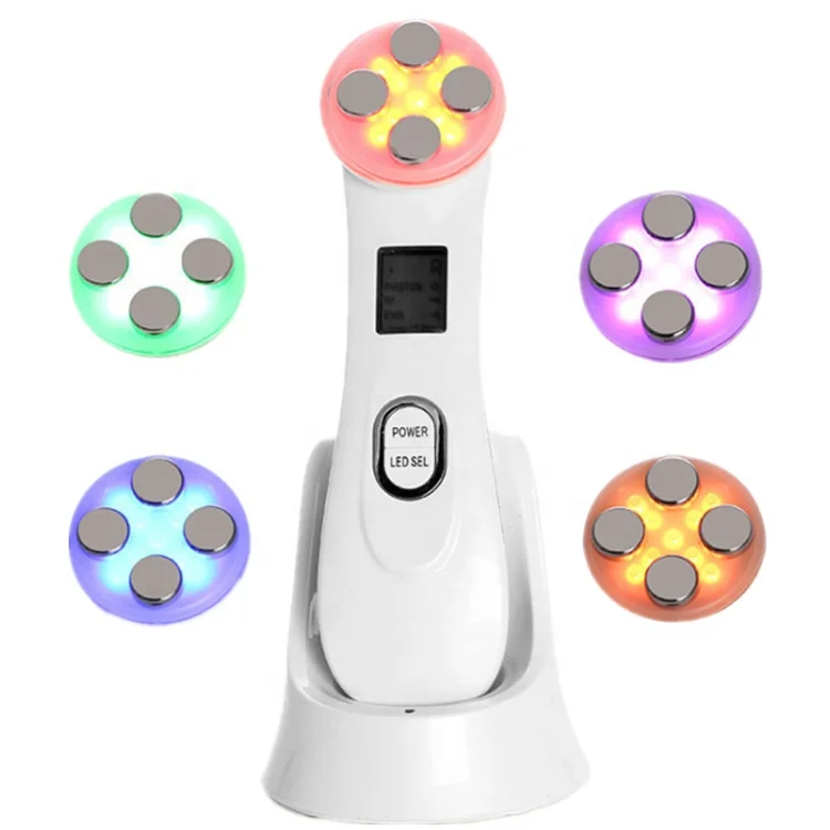 RF Radio Frequency Portable Skin Rejuvenation Massager Hand-held ABS Beauty Care Device UK Plug Features Skin Tightening Logo
