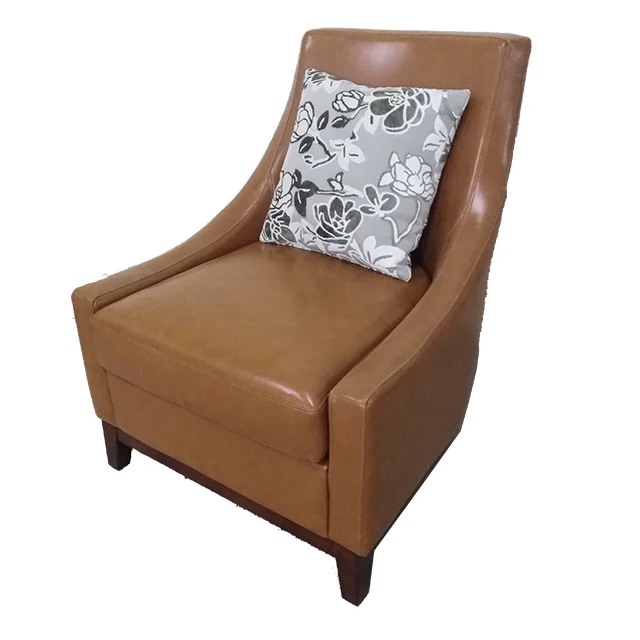 Single Cream Leather Recliner High Back Single Sofa Bed Multifunction