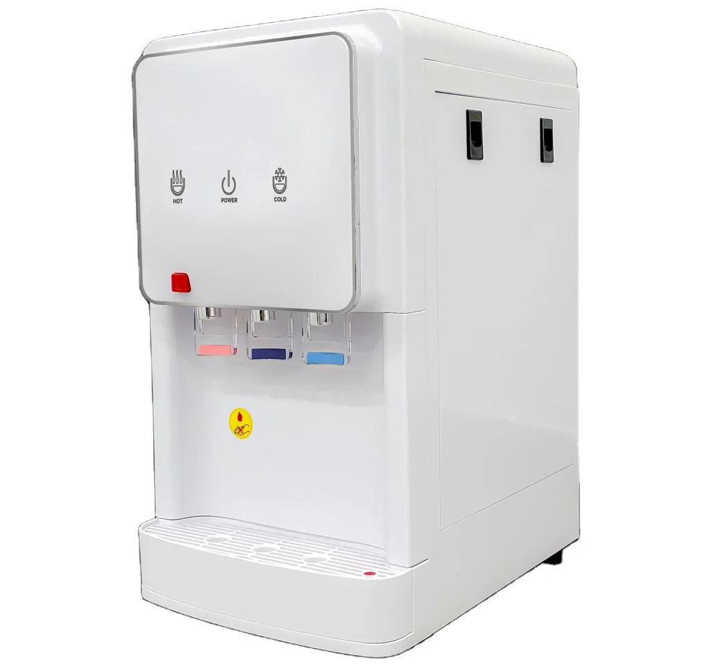 High quality Cold water countertop water dispenser with hot, cold, ambient water for home, offices, school