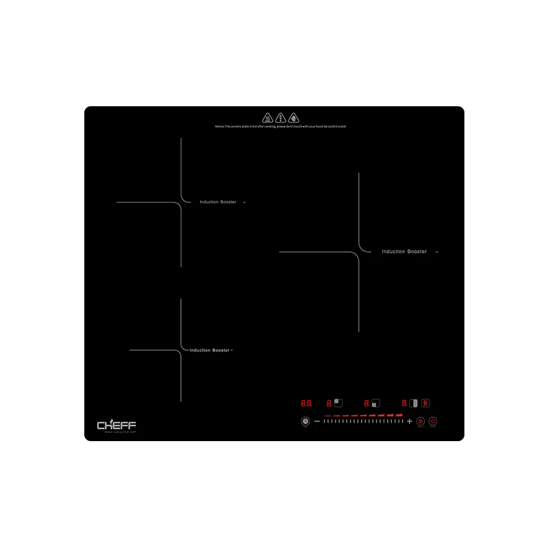 Europe CE Three Heating 3 Burner Electromagnetic Stove Intelligent Touch Induction Cooktop