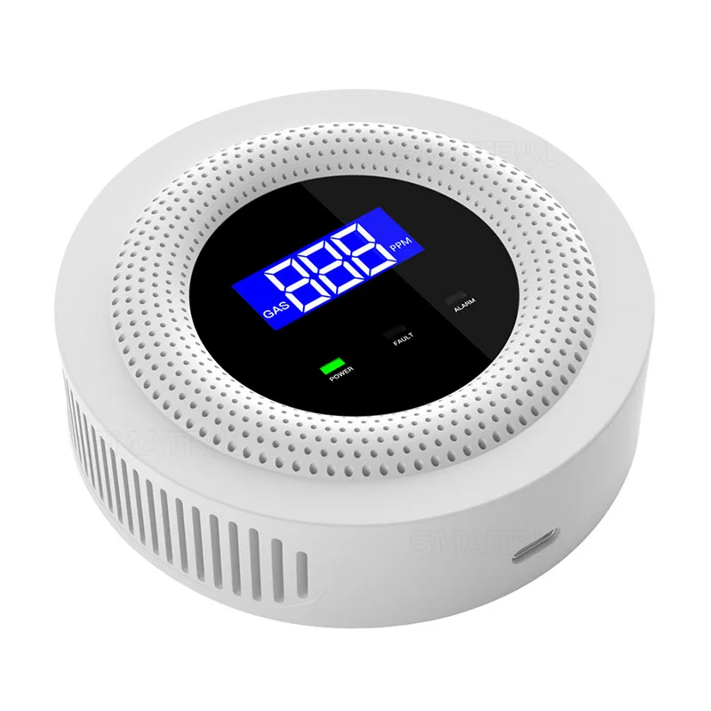 Tuya  smart home WIFI gas detector Kitchen coal leak household solenoid valve flammable gas alarm