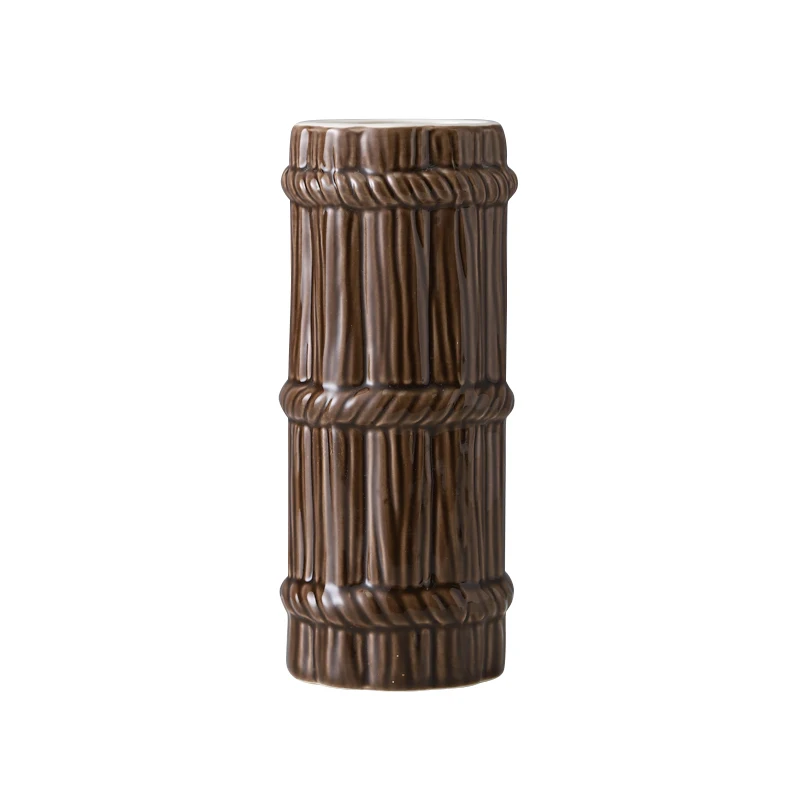 bulk wholesale Hawaii tiki mugs cocktail cup custom ceramic cocktail tiki glasses creative beer mug tiki cups for bar