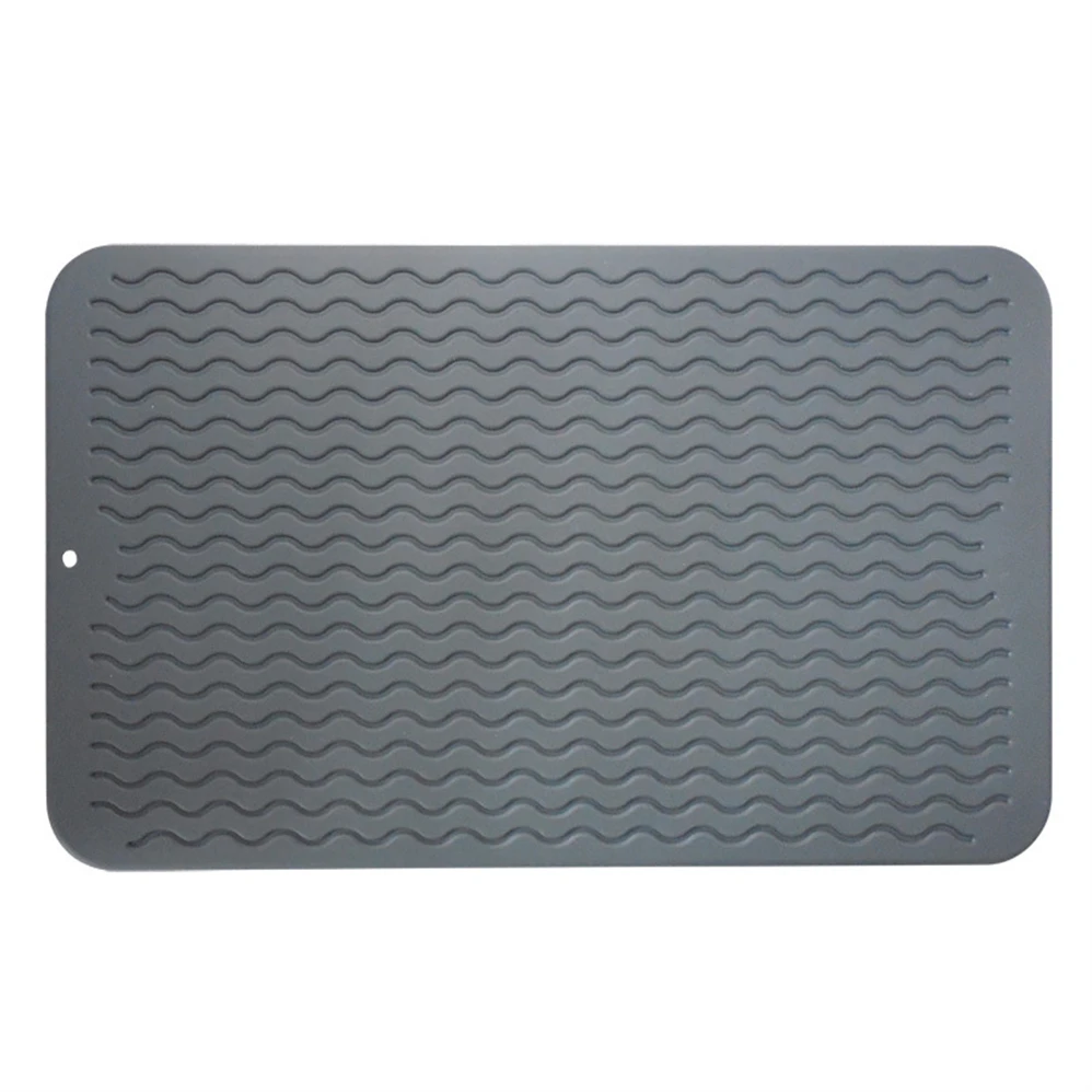 multiple heat resistant Food Grade quick antislip bath microfiber deep silicone dish dryer drying mat for kitchen counter
