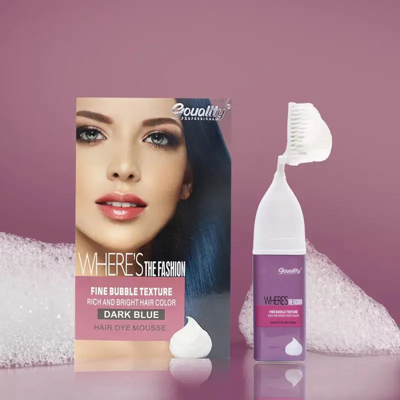 DIY No PPD Natural Black Brown mousse Bubble hair color Cover White Hair Foam Hair Dye