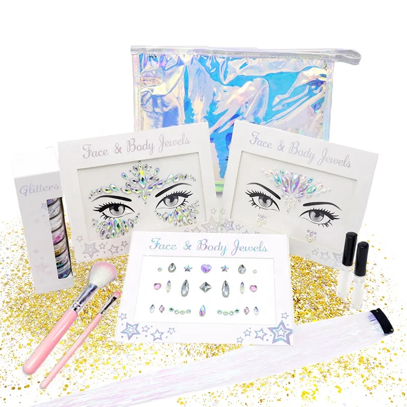 Shinein Bulk Polyester Chunky Glitter Mermaid Cosmetic Face Hair Glitter for Decoration