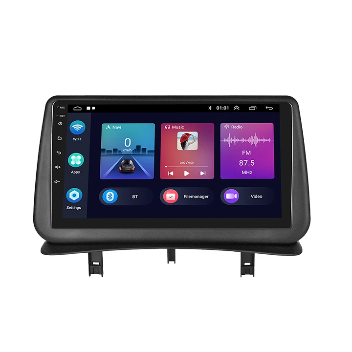 Crbrillar Android 12 Car Radio 9' 1+16GB/2+32GB For Renault Clio 3th 2005-2014 Carplay Android Auto BT GPS WiFi HiFi RDS