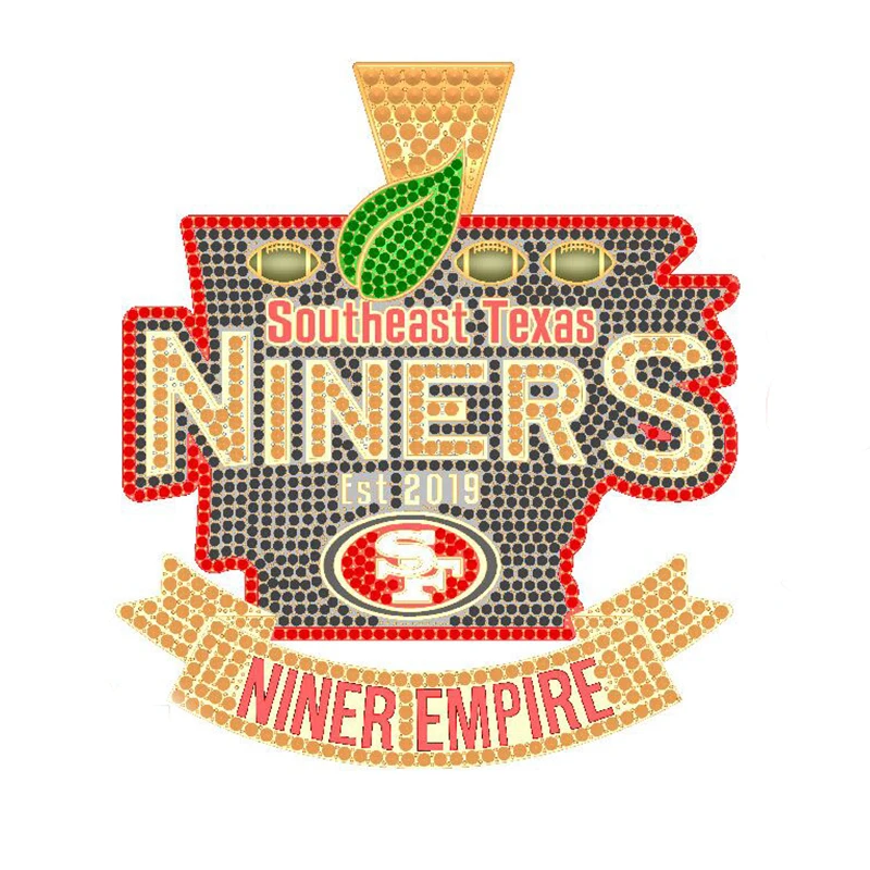 Custom Soccer Team Fans Pendant Necklace Dallas, SF49ers, SD Sports necklace series