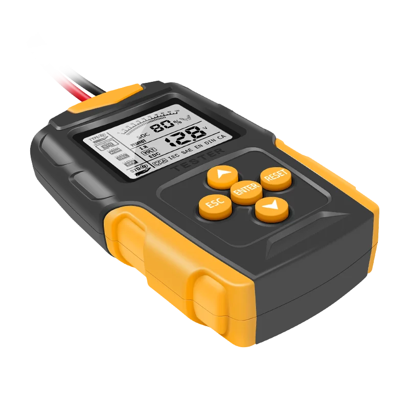 E-FAST Multifunctional  Full System Car battery tester TK100 LCD Battery  Car Charger Diagnostic Tool Gel AGM WET CA SLA Battery