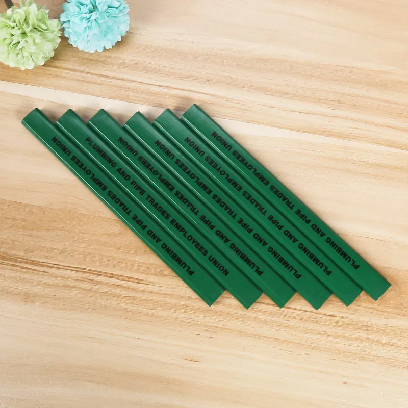 X730 24cm Carpenter Pencil Personalized Basswood Material Flat Hb Pencils For Carpenter Woodworker