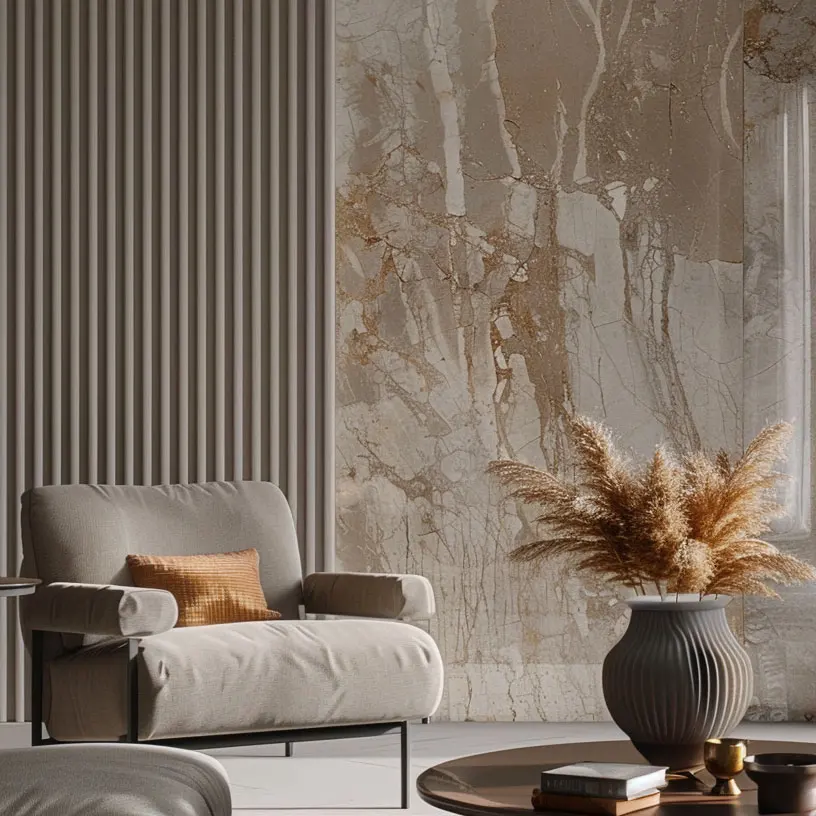 Oushe WPC Wall Panel & SPC Flooring Web Color Card Brochure Customized Design 3D Model Solution