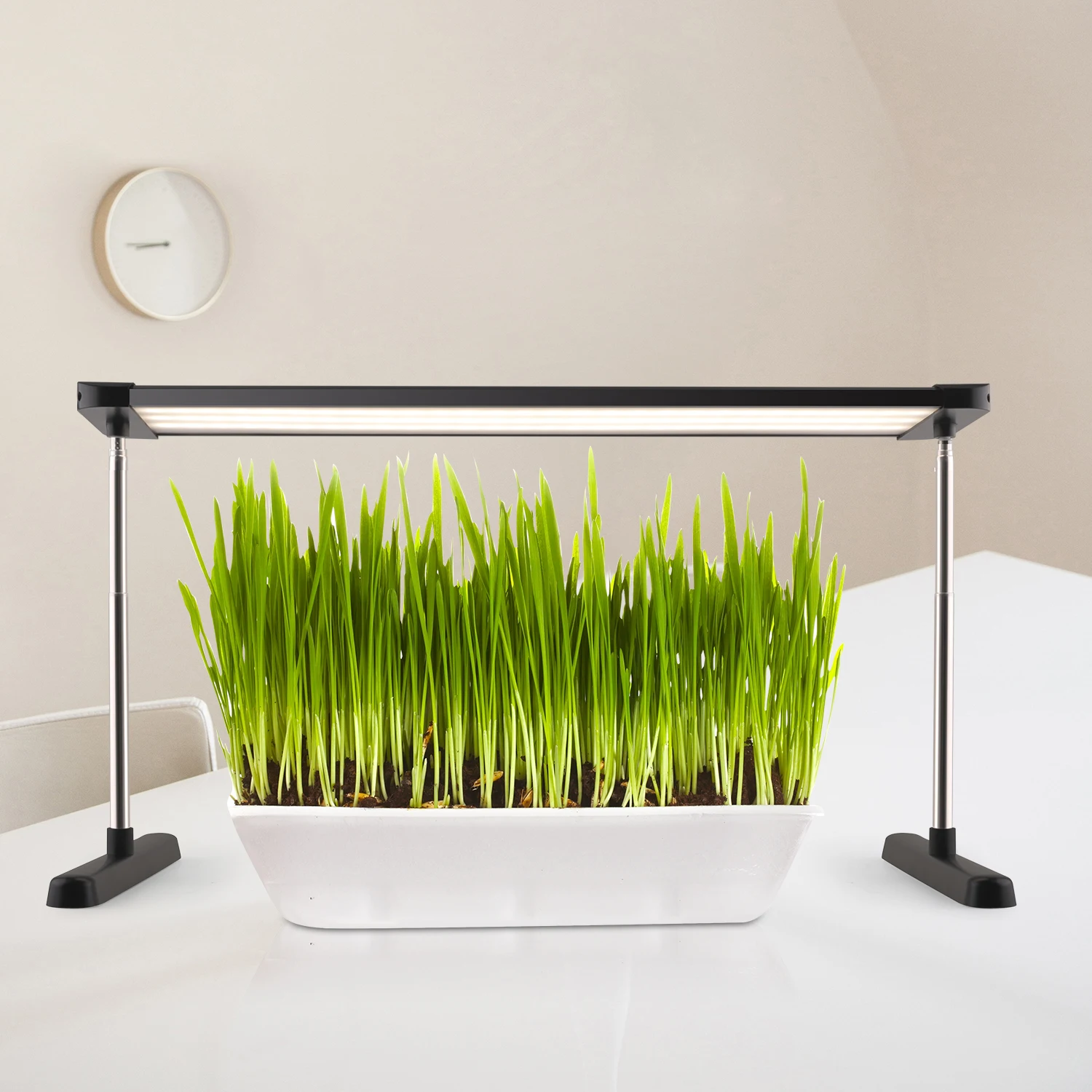 J&C 24w hydroponic grow lights indoor plant lamp home room house quantum bar led grow light long shelf floor hanging