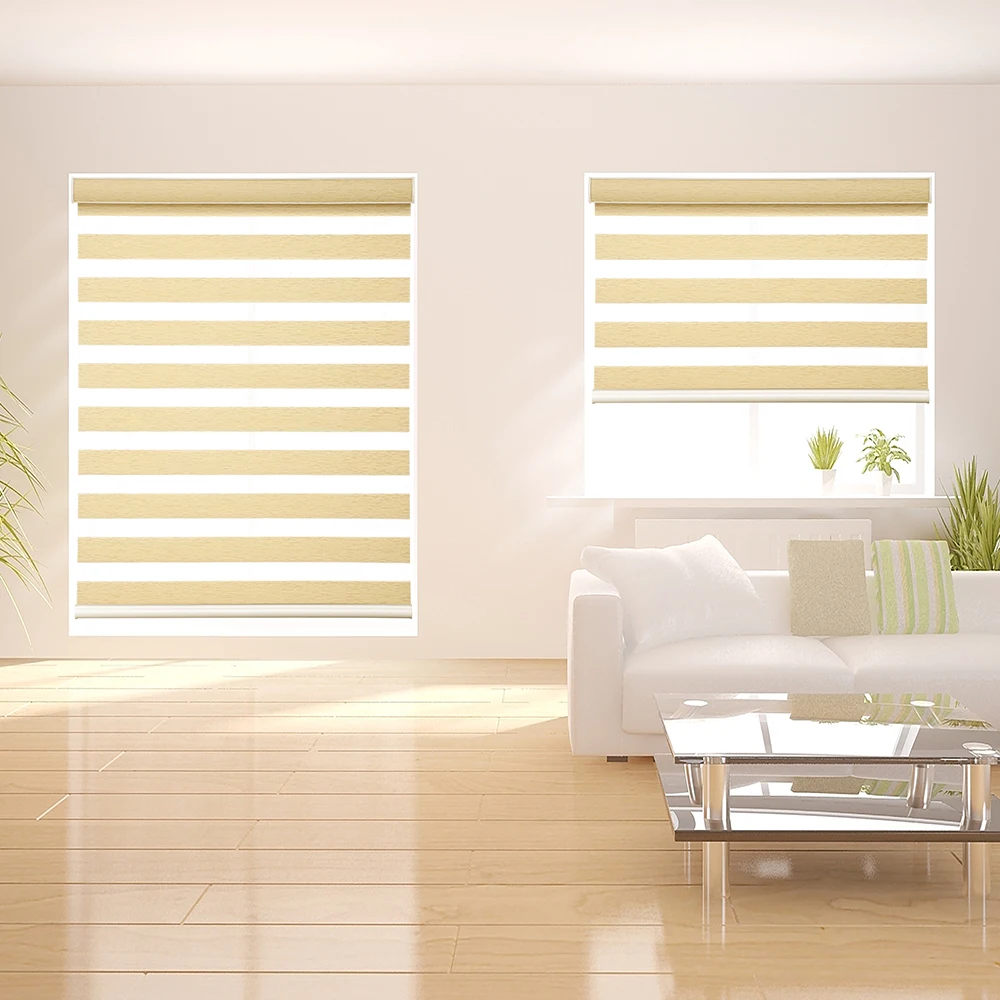 OEM/ODM Factory Motorised Electric Wifi Indoor Hotel Window Remote Control Zebra Blinds