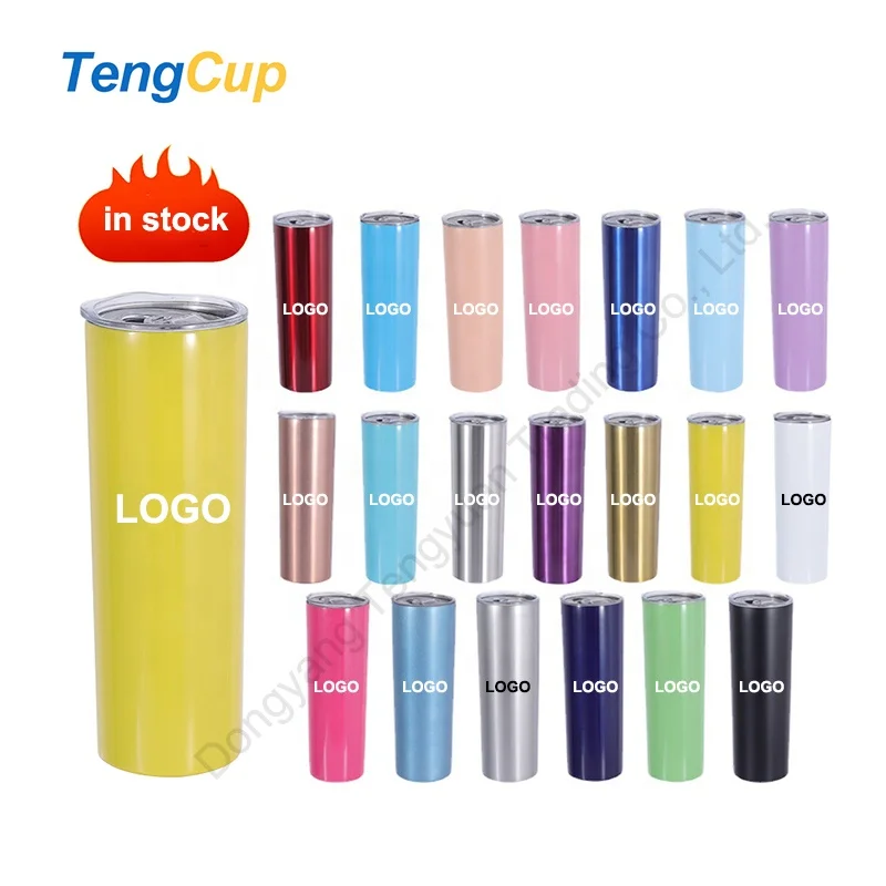TY stainless steel tumbler double wall coffee cup insulation vacuum  20oz 30oz skinny tumbler