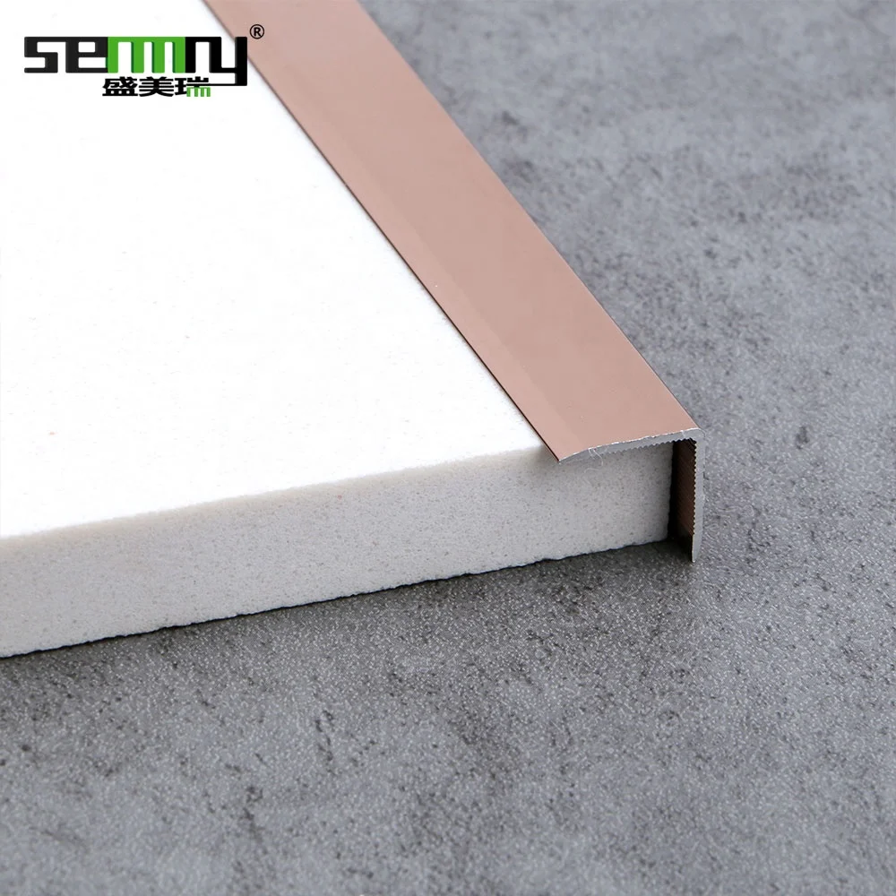 External Wall Corner Angle Ceramic Edge Brushed Aluminium L Shape Tile Trim aluminum alloy edging
