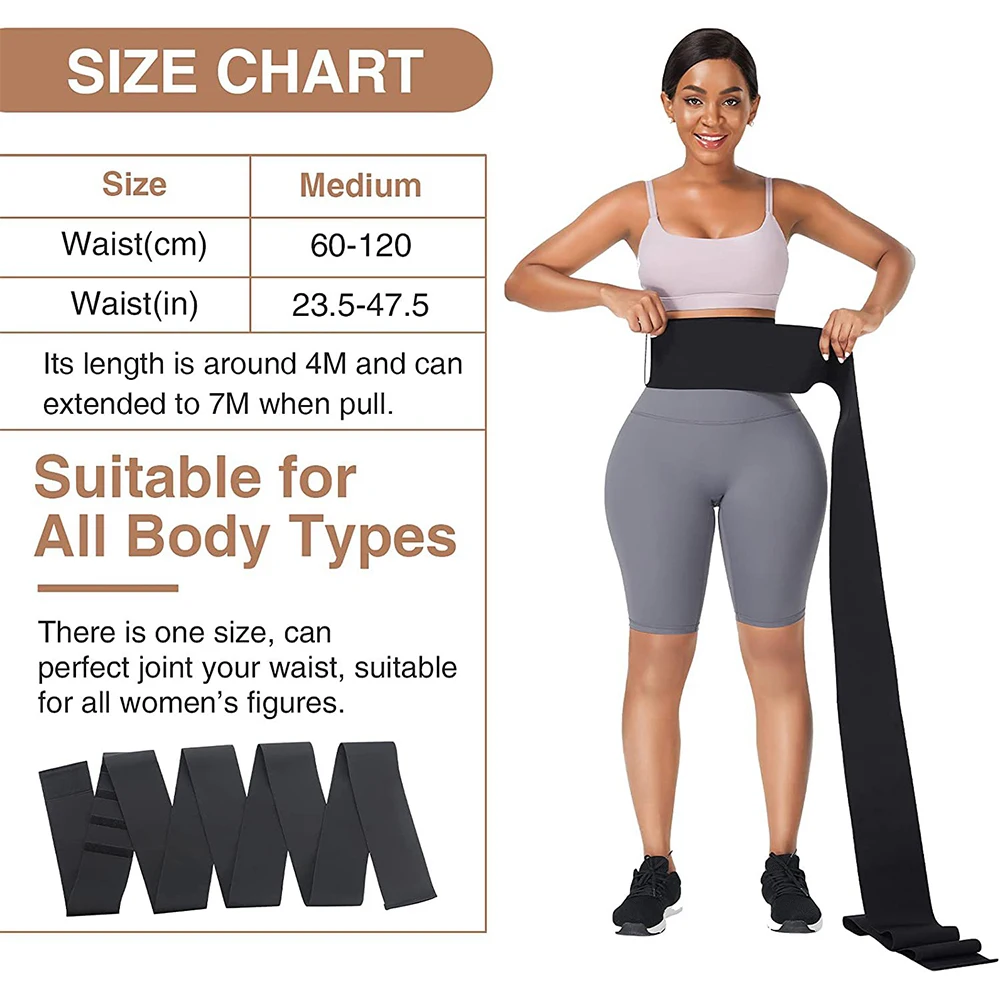 Body Shapewear For Women Custom Logo Latex Waist Trainers Shapers Wear Bandage Wrap Tummy Waist Wrap Belt Waist Trainer Shaper