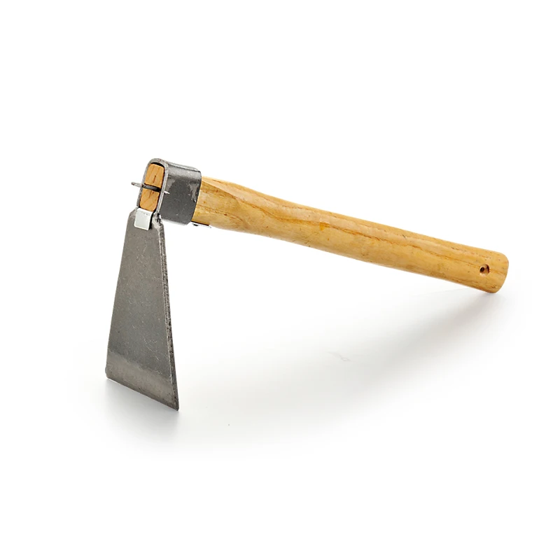 hoe with wooden handle garden tools