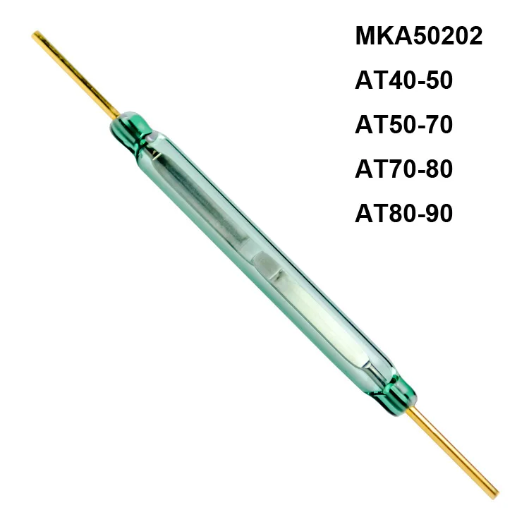 50mm High Voltage Power RMCIP MKA50202 AT50-70 Normally Open Reed Switches With Glass Envelope