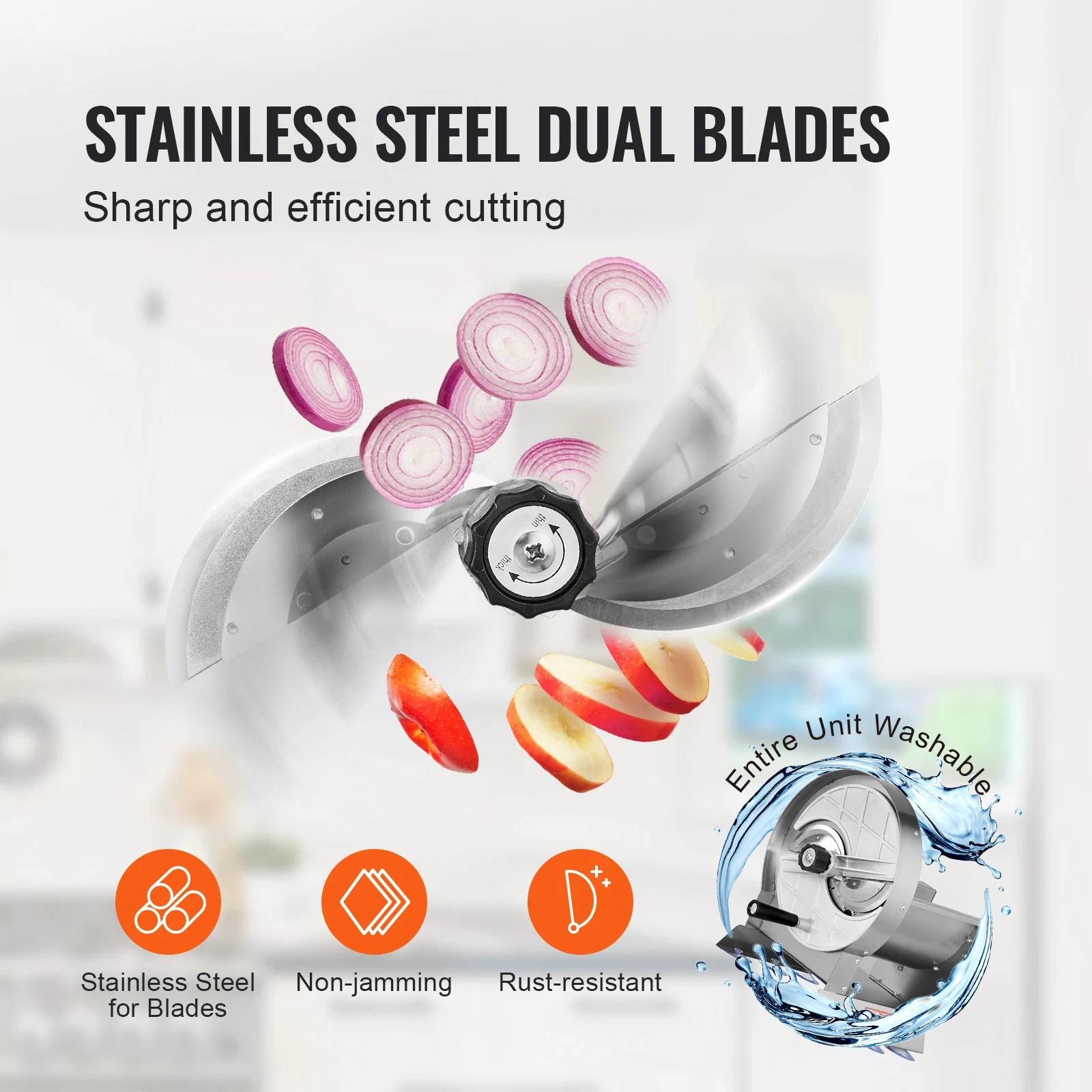 Vegetable Fruit Slicing Manual Commercial Cabbage Shredder Onion Potato Chips Slicer Slicing Machine