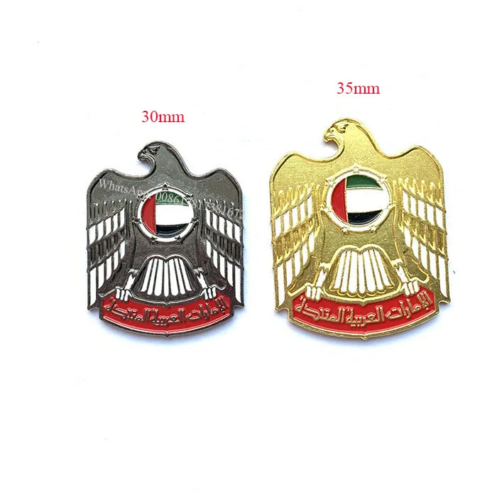 Factory Price!! Abu dhabi Falcon badge with magnet For UAE National Day Souvenir