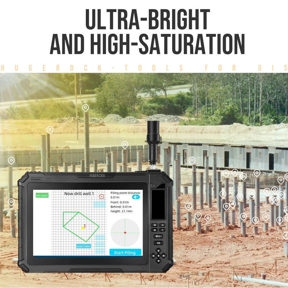 OEM T101GM Ip65 14600 мАч Gnss Rtk миллиметр Уровень Gps приемник промышленный Usb Type C Mtk 8 Гб Восьмиядерный прочный планшетный ПК