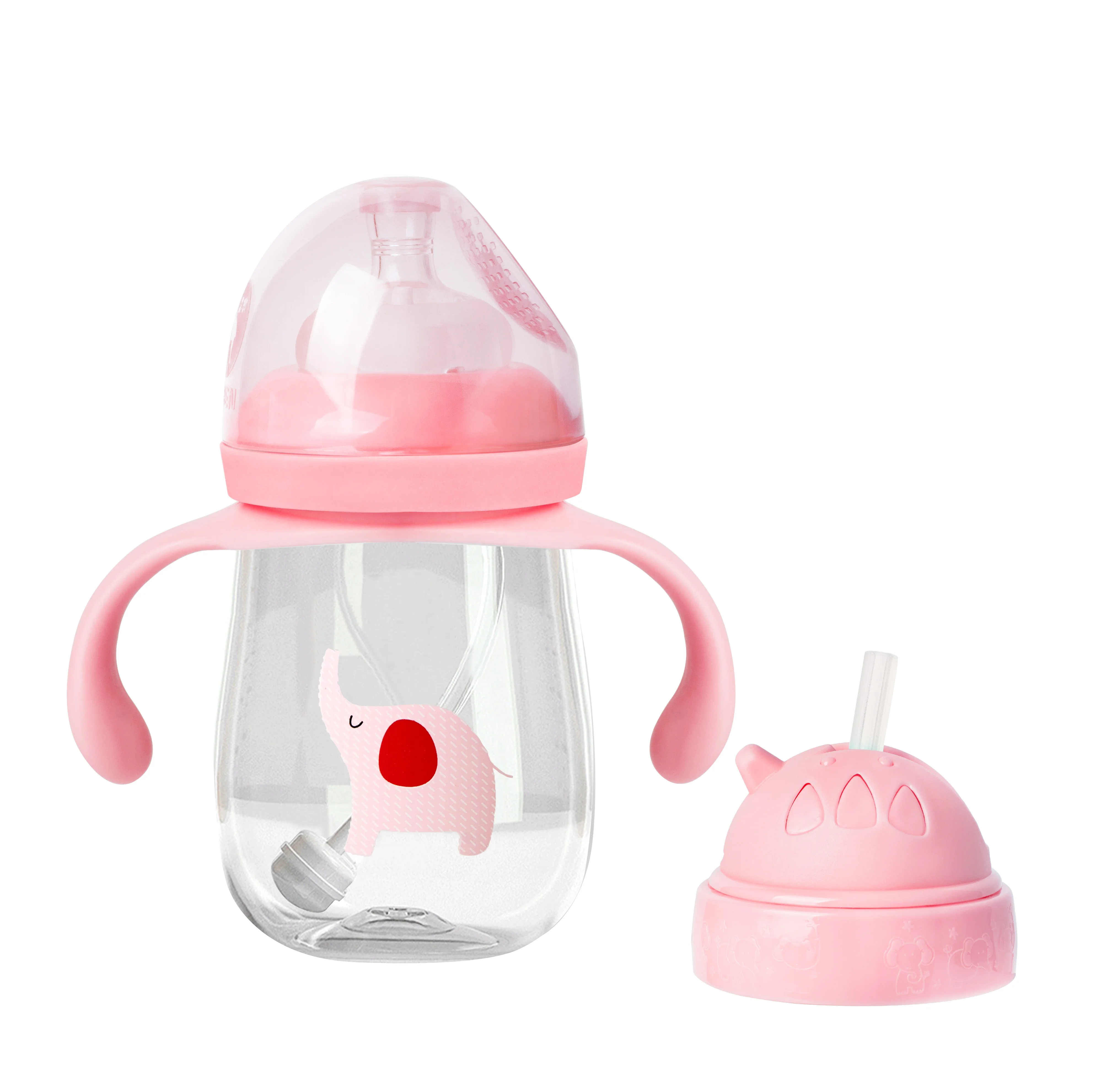 2 в 1, пластиковые бутылочки для воды и молока для новорожденных, 180/240/300 мл