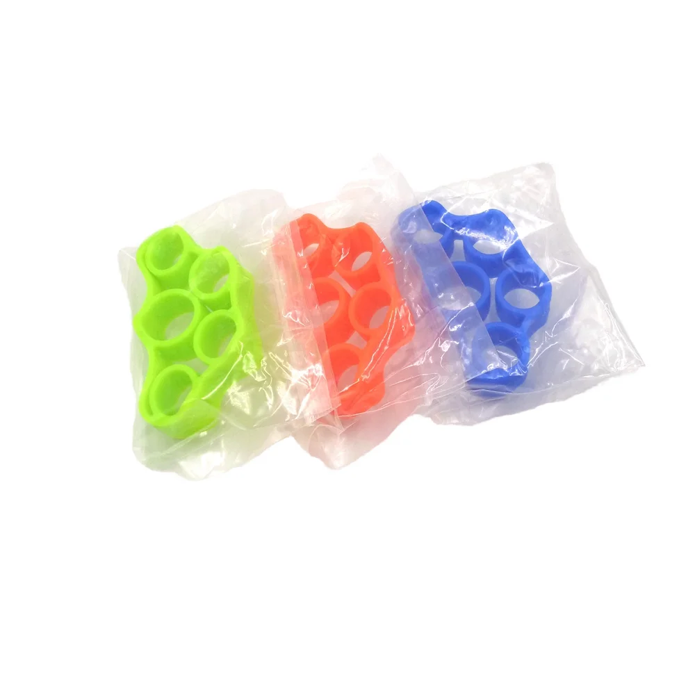 Silicone Hand Gripper Finger Expander Wrist Strength Trainer and Fitness Resistance Bands 3 in 1 set for Arm Exercise