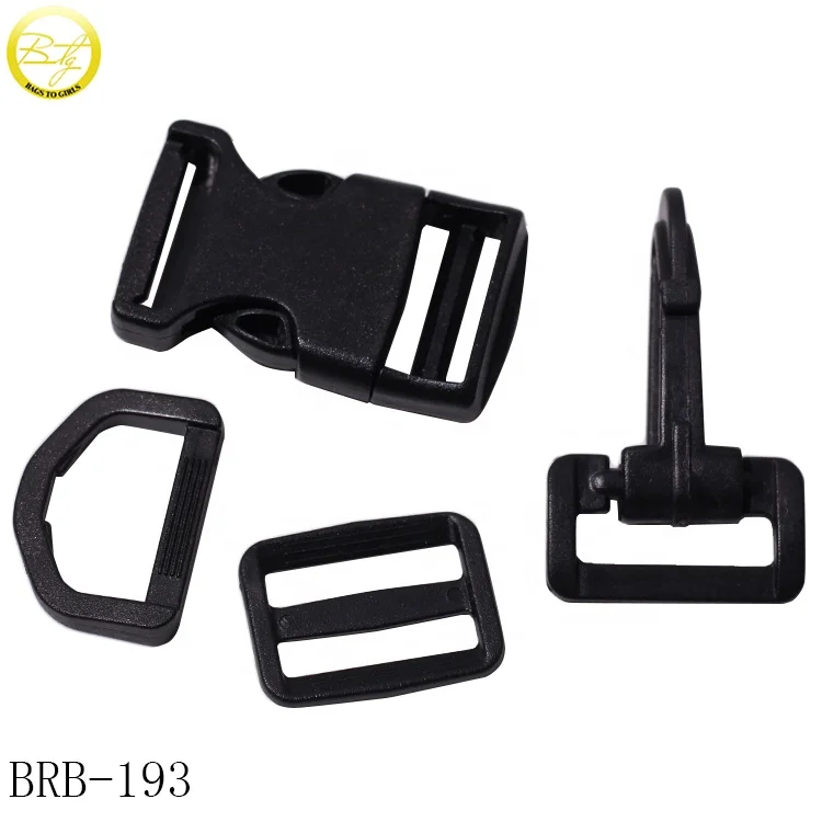 Custom matte black tactical cobra buckle handbags hardware metal seat buckle zinc alloy side release clips for backpack