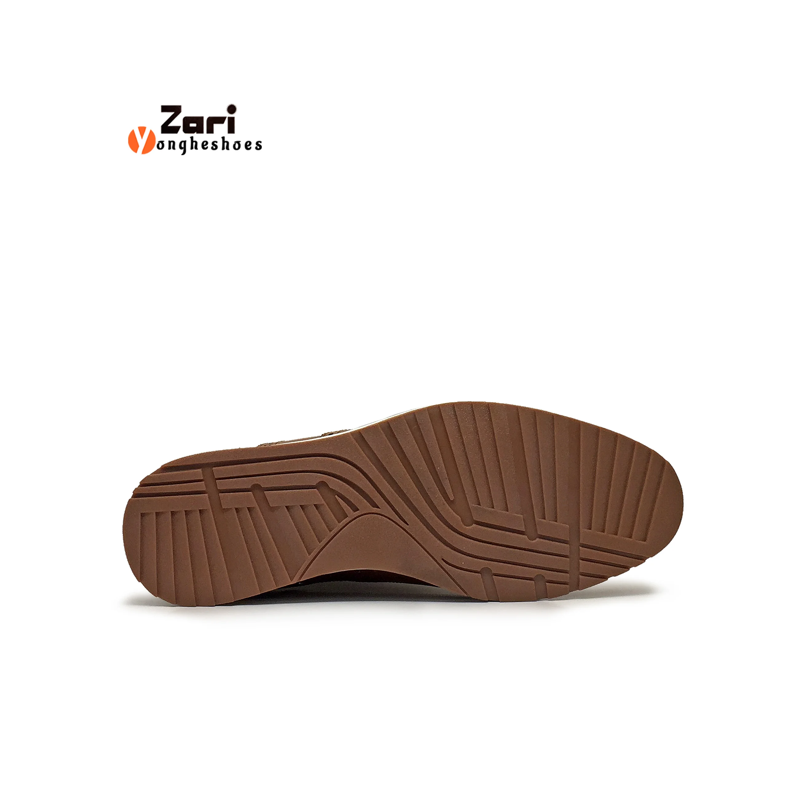 Zari Manufacturer Luxury Custom Platform Brogue Chukka Brown Sneakers Lace-up Leather  Dress Casual Shoes For Men