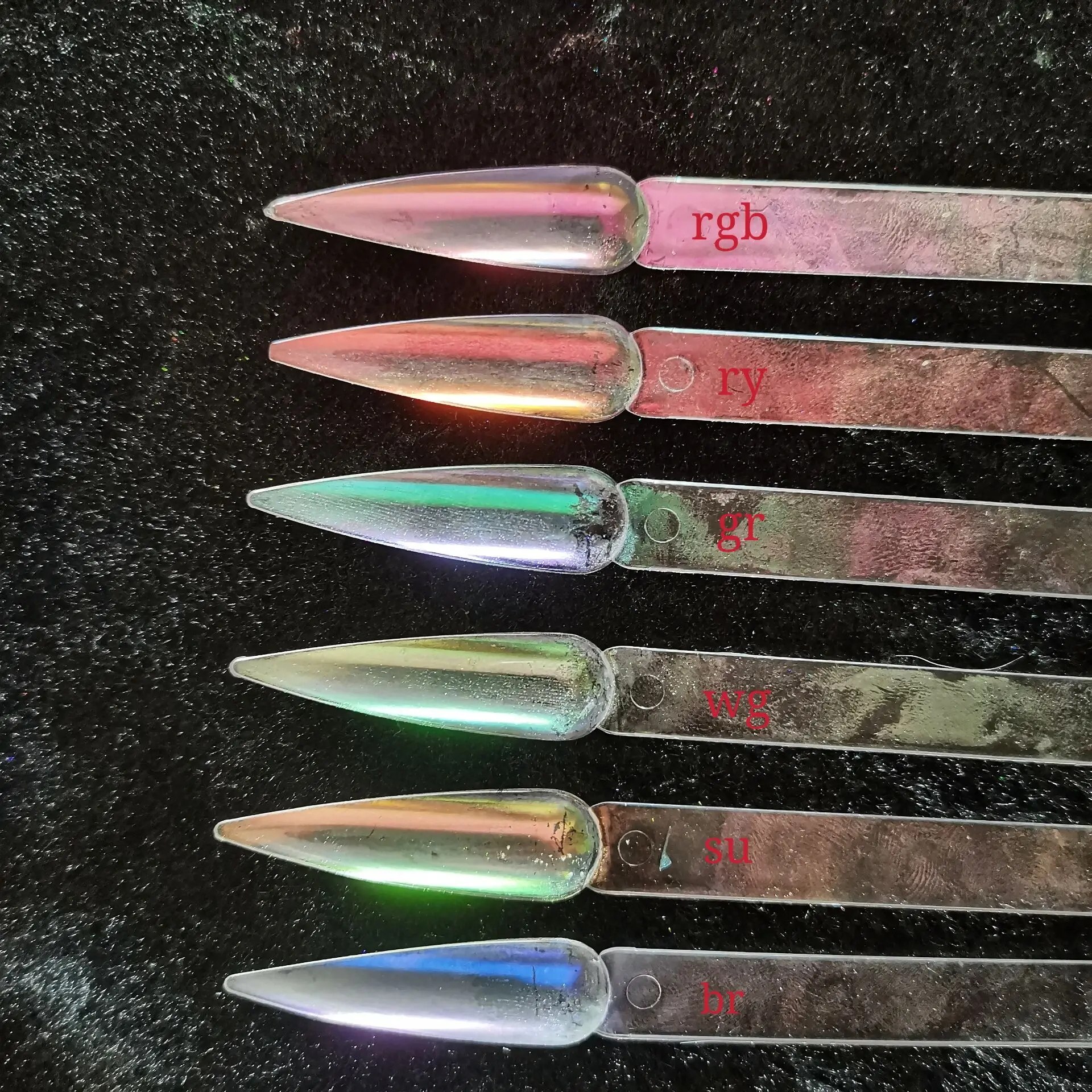 wholesale Unicorn Chrome Mirror chameleon effect Mermaid Aurora Powder pigment for nail art ,resin art