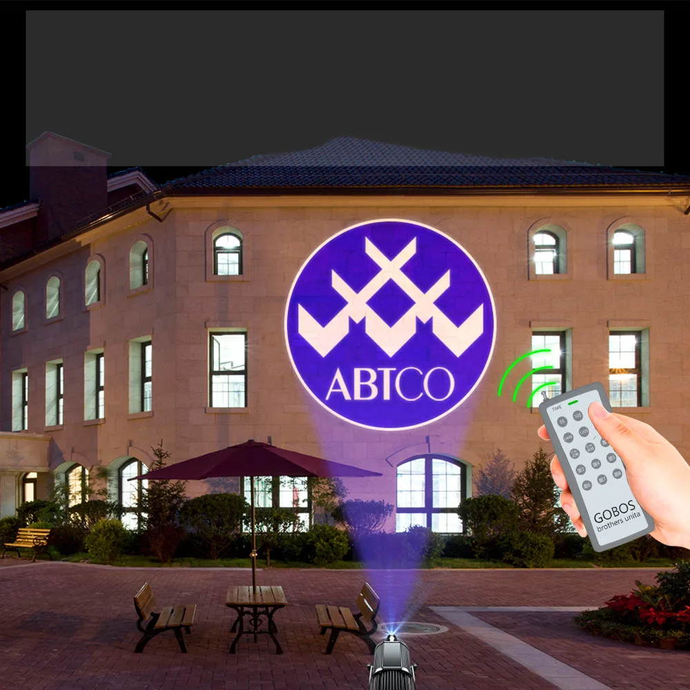 Водонепроницаемый открытый IP67 логотип Вращающиеся мощные проекторы несколько Gobo