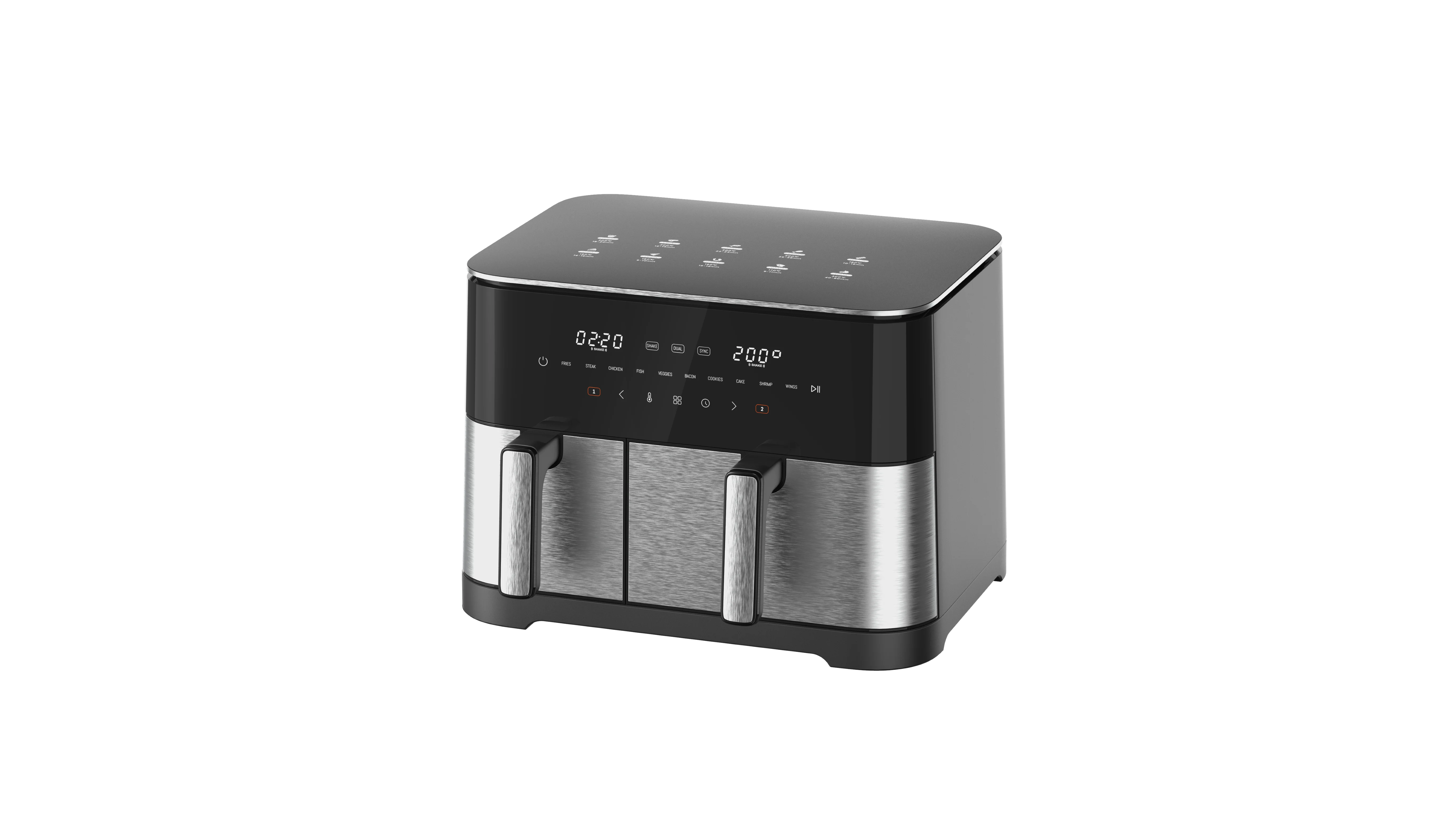 11L large capacity dual-core oil-free air fryer factory multifunctional home commercial grill air frye