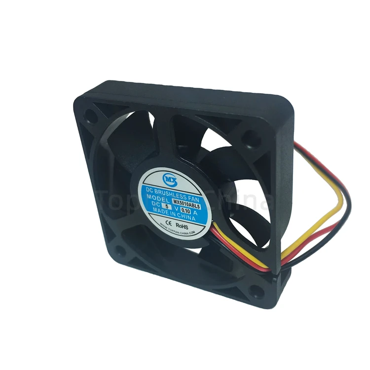 50*50*10mm DC 12V 5V 24V small axial fan 5000rpm CPU cooling fan for printer