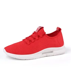 New Unisex Summer Fly Woven Mesh Breathable Casual Sports Shoes Large Size Running Shoes For Men Women