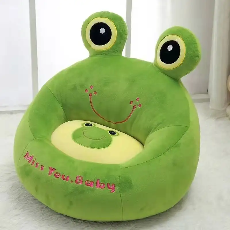 Custom kids fluffy toy living room sofa chair lazy stuffed animal bean bag