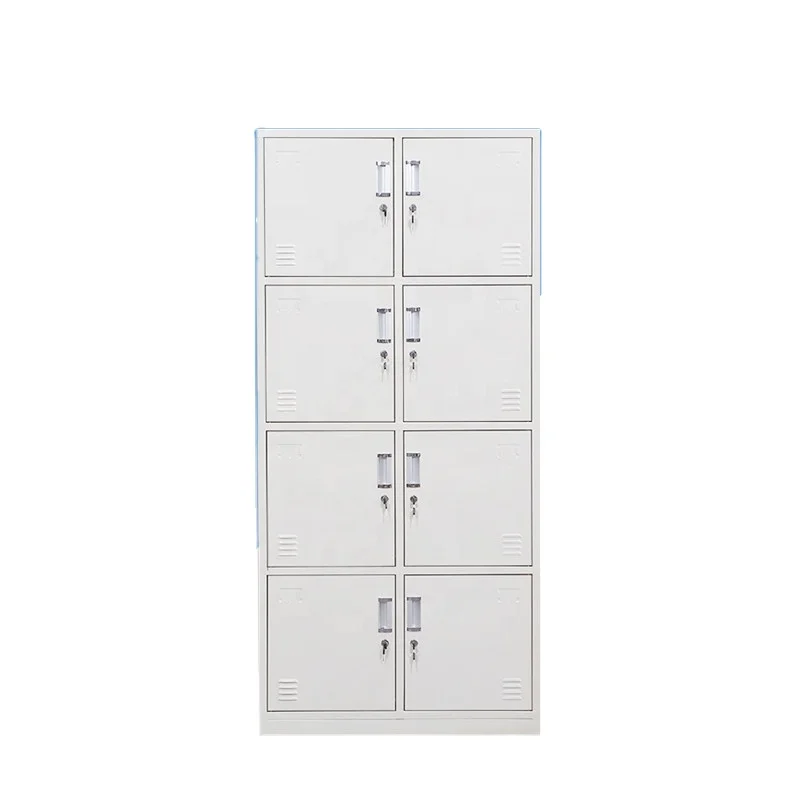 Multi-Tier Steel Mesh 8 Compart School Locker For Changing Room