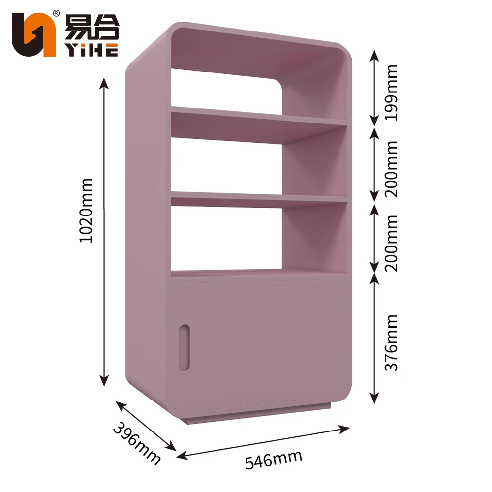 Wholesale Price Pink 3-Layers MDF Clothing Store Display Rack For Fashion Stores Origin From China Factory