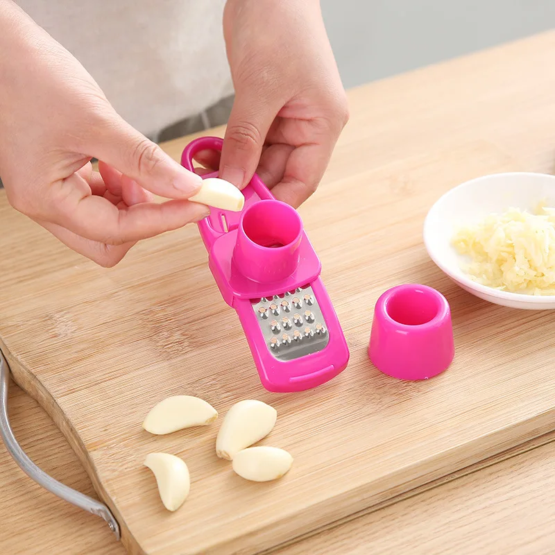 Kitchen Premium Garlic Press Professional Garlic Mincer Tool Easy-Squeeze Easy Clean Soft Ergonomic Handle Garlic Peeler