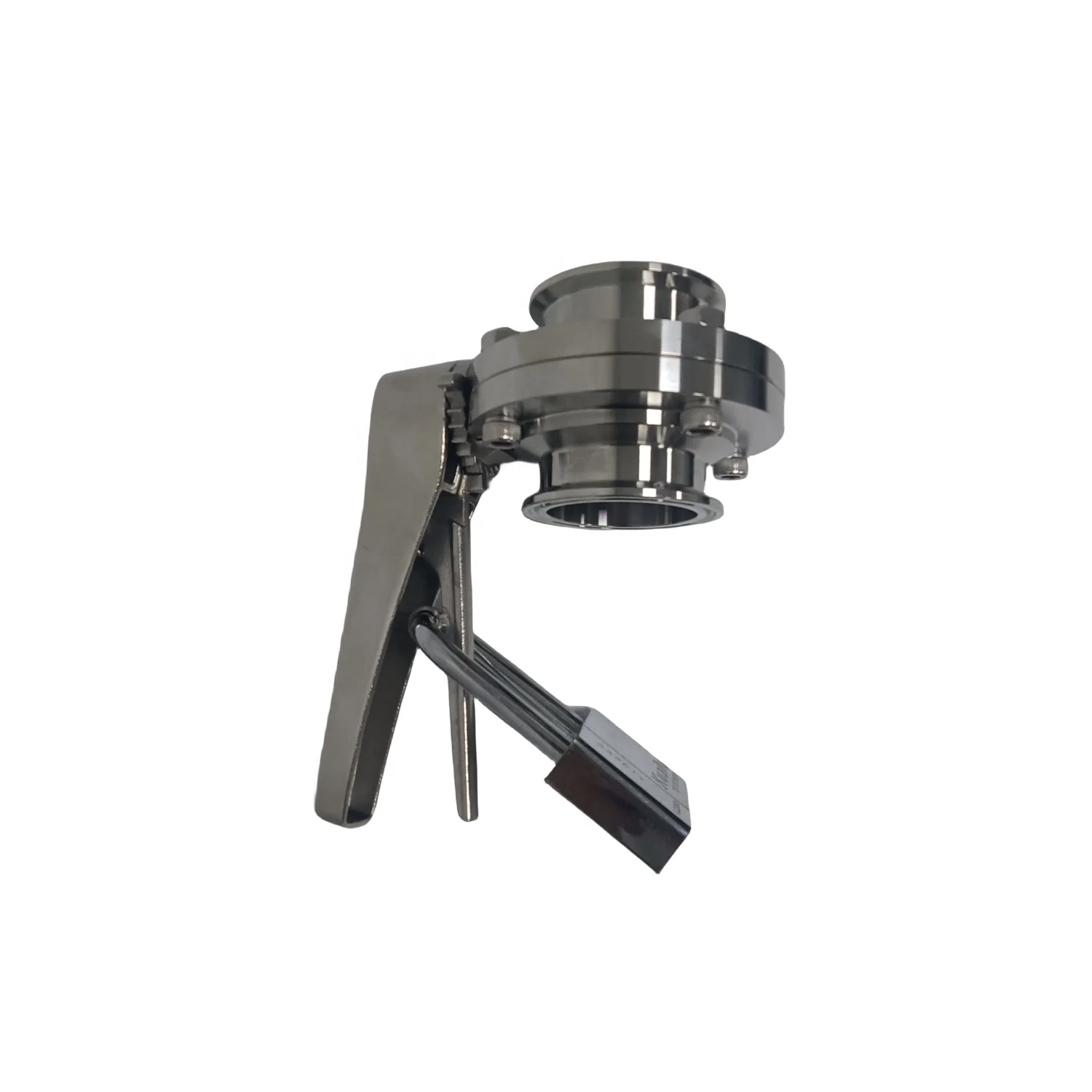 Stainless Steel SS316L Sanitary TC Ferrule Butterfly Valves with Gripper Type with Lock Out Tag Out
