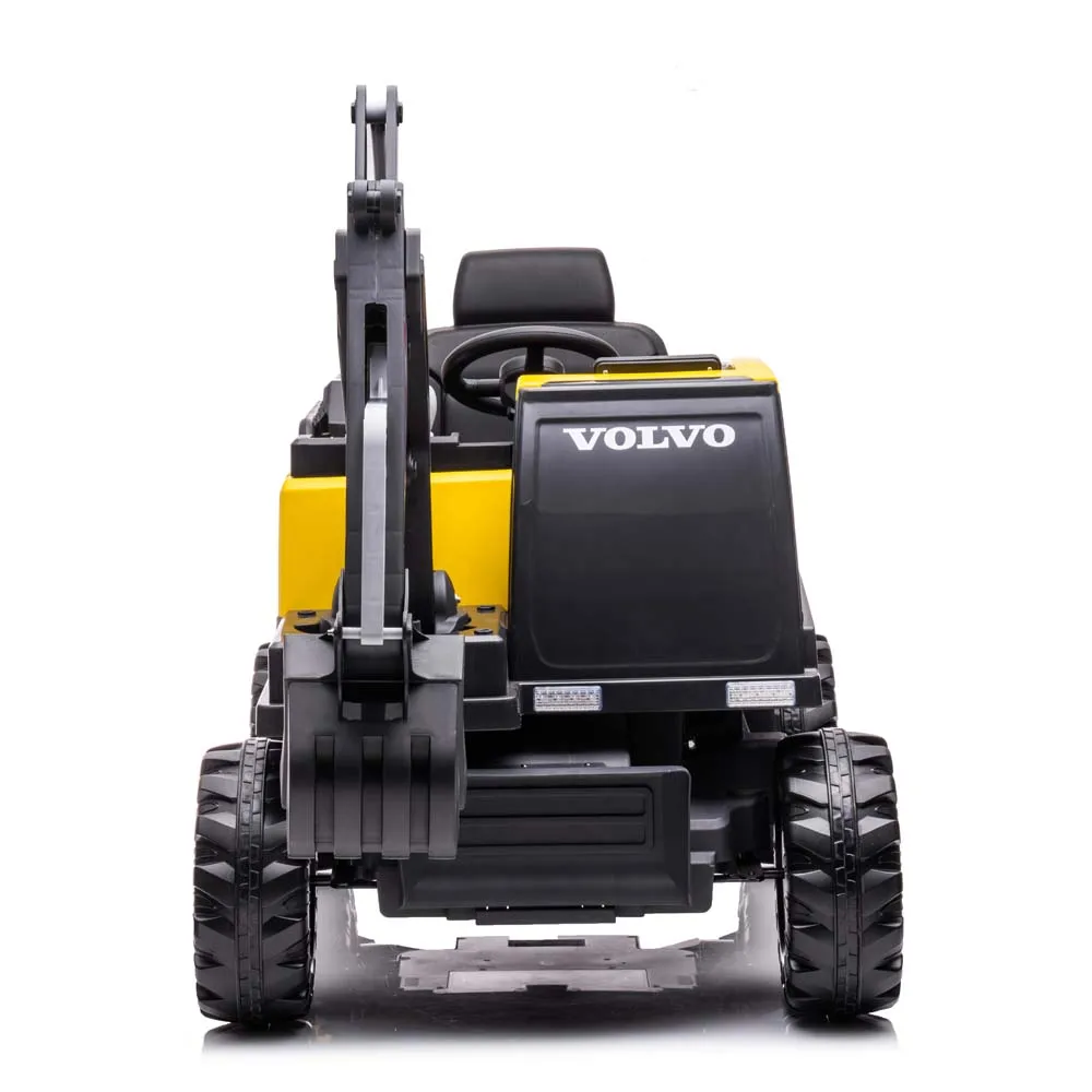 Unisex Volvo Excavator Kids Ride-on Car Plastic PP Toy Remote MP3 Function Pedal Four Two 2-4 Years Licensed EN71 Certified