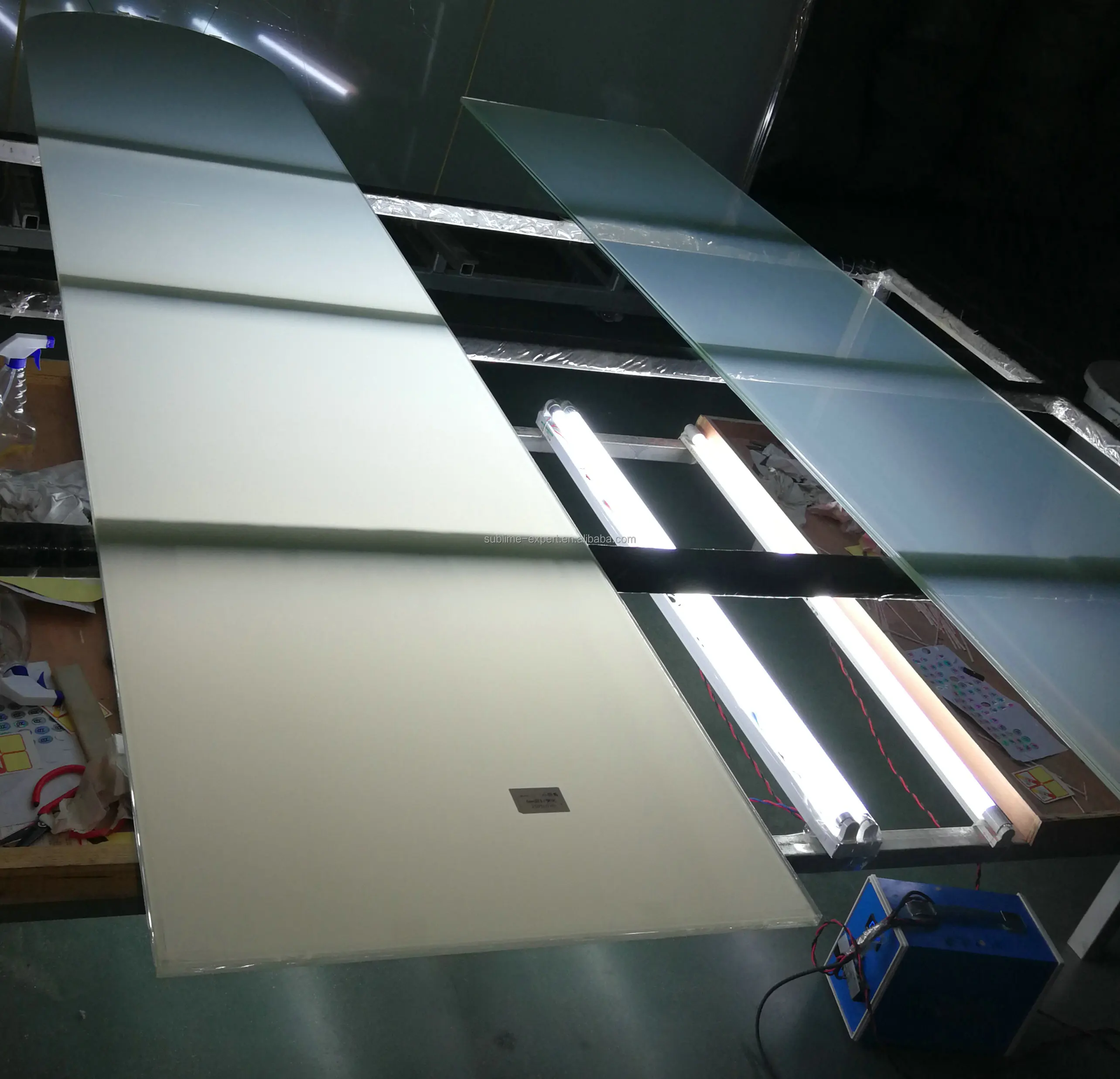 Door With Aluminum Frame Smart Sheet Pdlc Film Manufacturing Switchable Glass Film Intelligent Privacy Window Tint Pdlc Roll