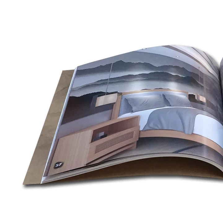 Custom Printing Magazine Brochure Booklet Printing Full Color Photo Album Book Softcover Catalogue Printing