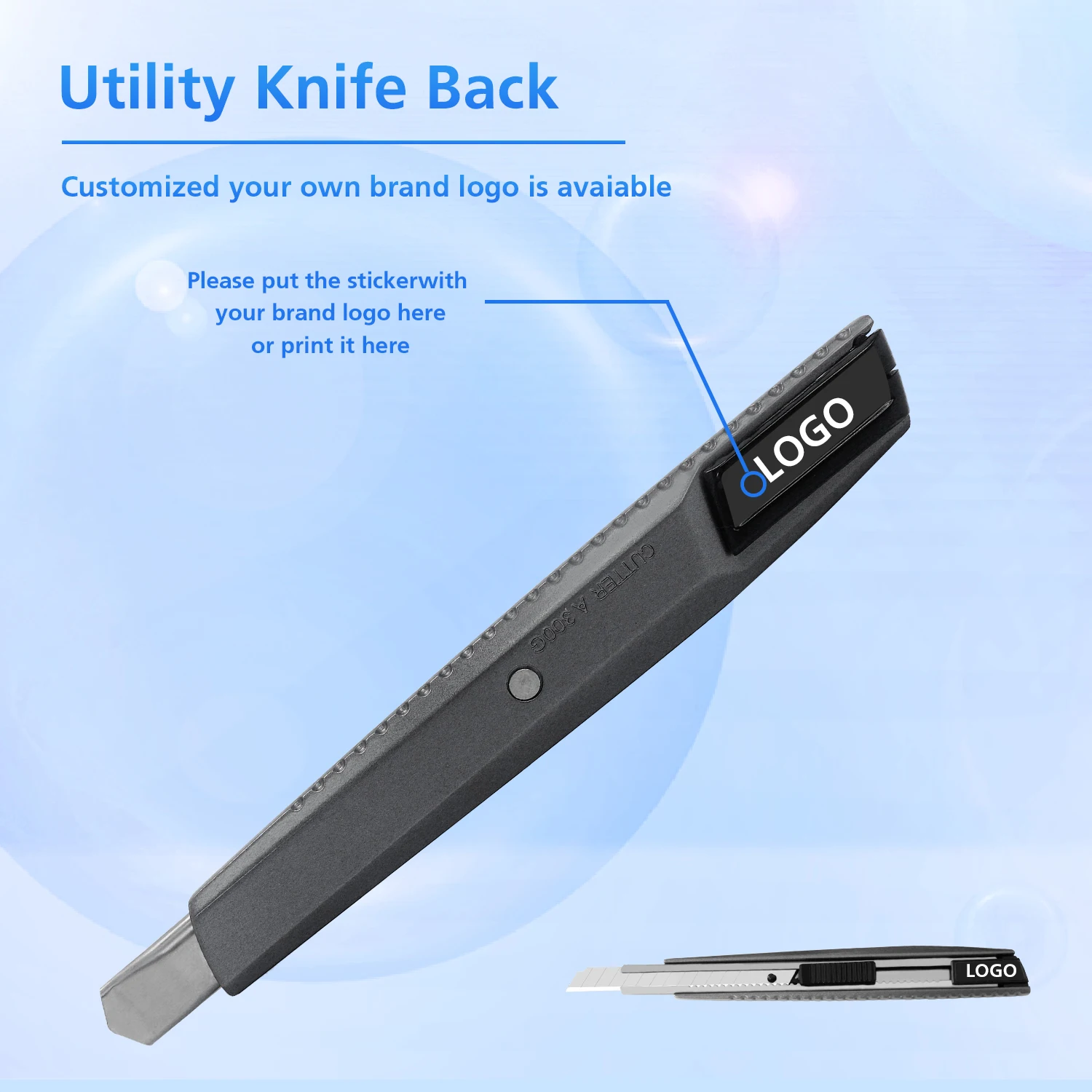 ZY-63 Custom Heavy duty Aluminium alloy Handle Utility Knife 9mm Sk2 Snap off Knife Sharp and Durable Cutter Knives